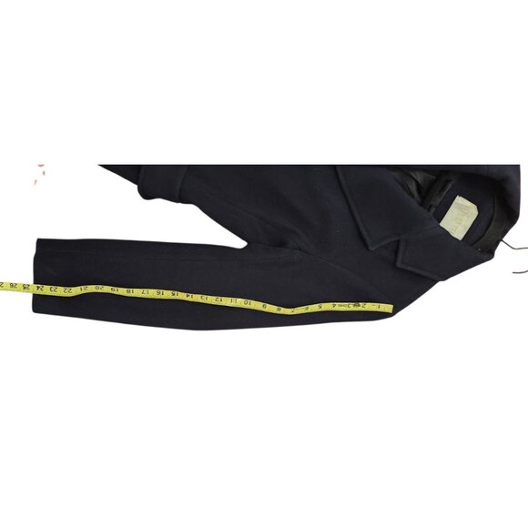 FLEURETTE DOUBLE BREASTED WOOL /Cashmere A-LINE MIDNIGHT LONG JACKET COAT sz 8 - Picture 14 of 16